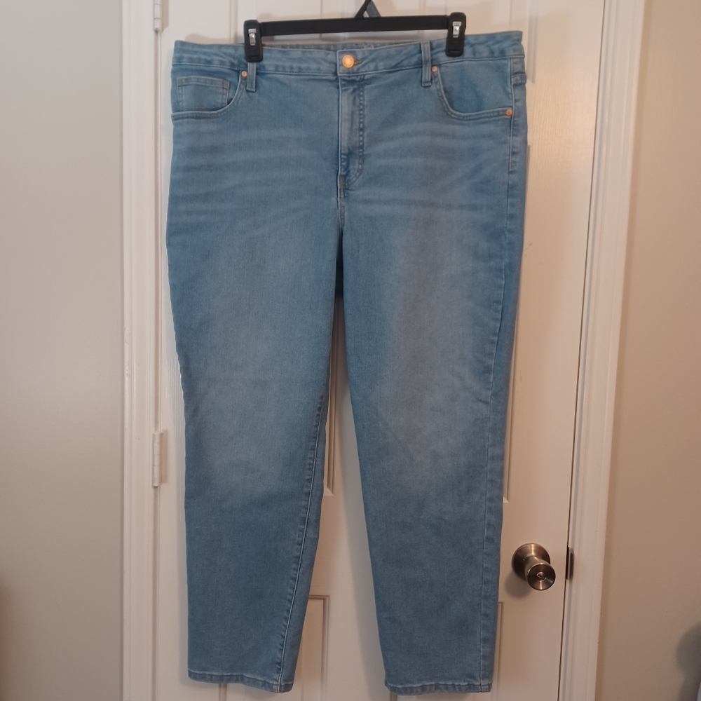 Terra & Sky Light Straight Leg Jeans Sz 20W
